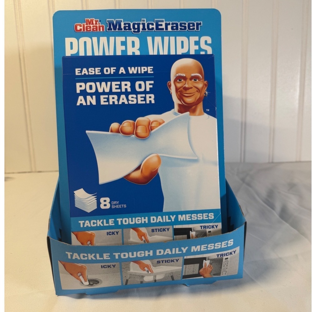 Mr. Clean Magic Eraser Power Wipes 6 Packs 8 Wipes Per Box (Total 48 Wipes)